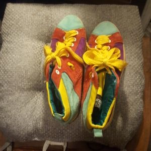 Colorful platform sneakers